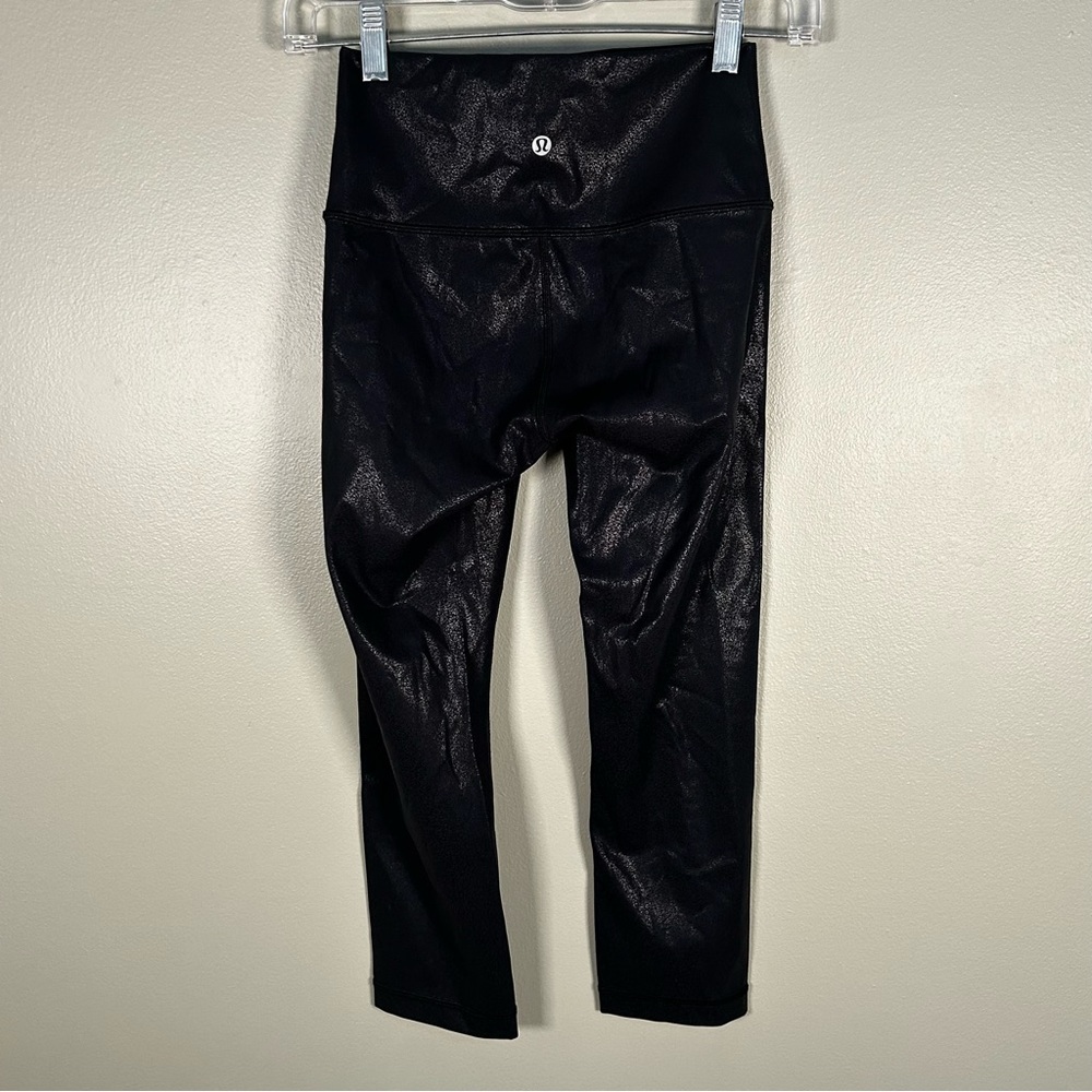 Wunder Under HR Crop 21” size 4 shimmer shine leggings women’s - Picture 5 of 13